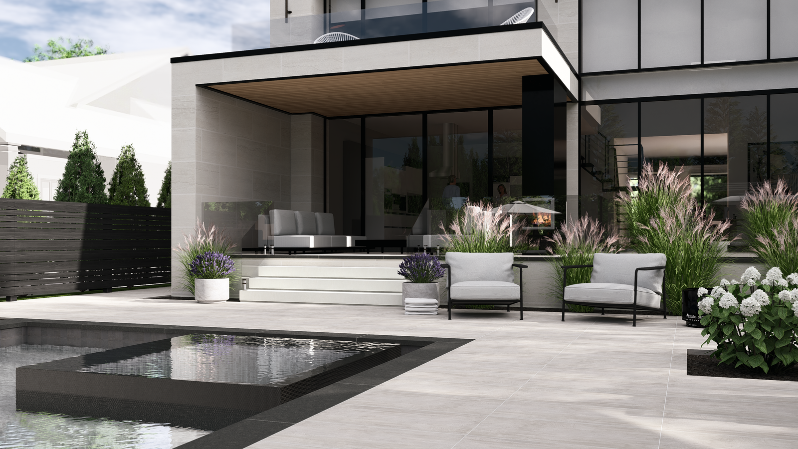 Lounge area Toronto landscape design